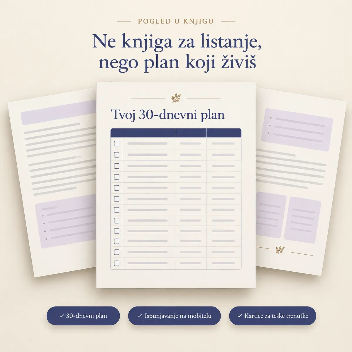 Pogled u knjigu: tvoj 30-dnevni plan